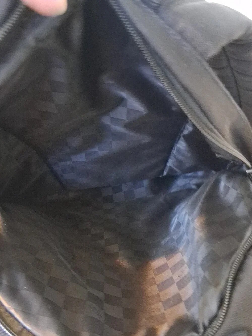 Vans Black Backpack with White Checkerboard Accent